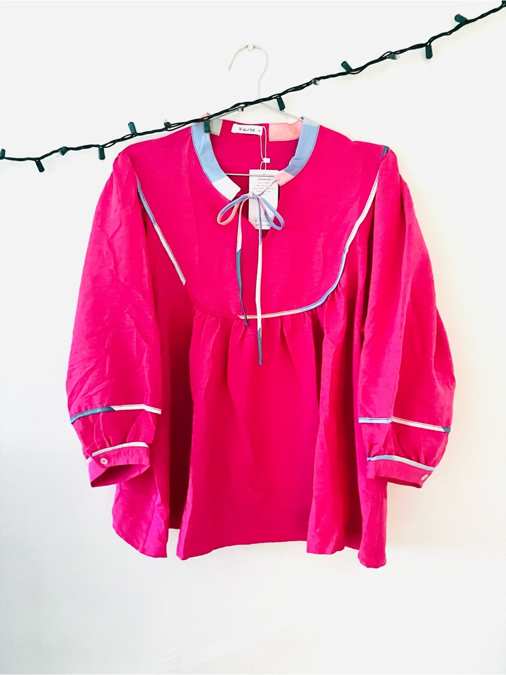 NWT Pink Peasant Top